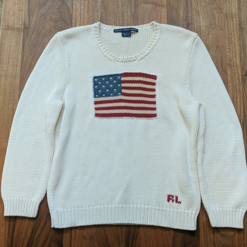 Ralph Lauren Sport American Flag Sweater